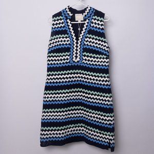 Sail to Sable X Style Charade Ric-Rac Pattern Tunic Dress
